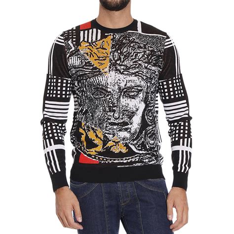 versace collection men's sweater|versace jumper men's sale.